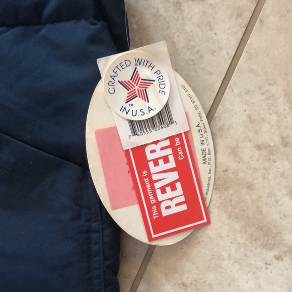 Vintage NWT Reversible Down Filled Vest - Picture 6 of 7